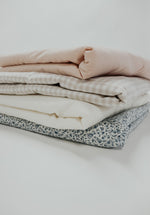 Little Mae & Co Haven Beige Gingham Crib Quilted BlanketEveretts Place