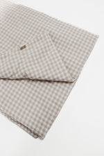 Little Mae & Co Haven Beige Gingham Crib Quilted BlanketEveretts Place