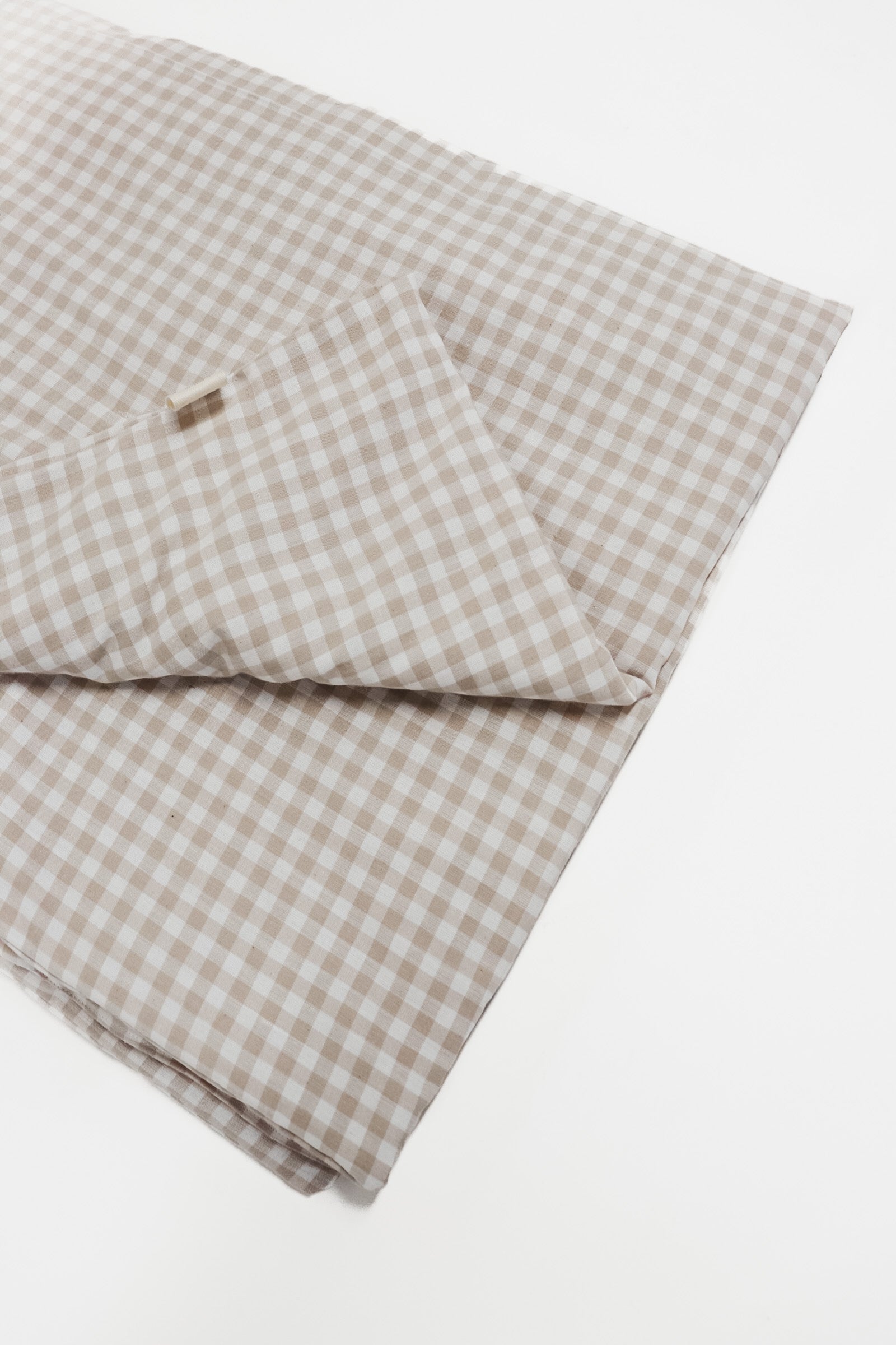 Little Mae & Co Haven Beige Gingham Crib Quilted BlanketEveretts Place