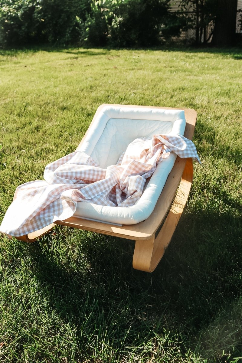 Little Mae & Co Haven Gingham Baby Blanket Soft Cotton Comfort For Sleep - Everetts Place Boutique - 