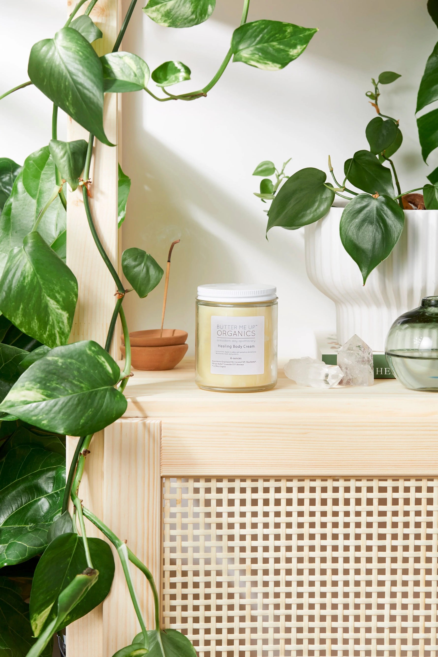 Butter Me Up Organics Organic Healing Body Cream with Deep Moisturizing Formula for Winter Skin - Health & Beauty > Personal Care > Cosmetics > Skin Care Body
