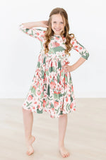 Mila & Rose ® Hear Me Roar 3/4 Sleeve Pocket Twirl Dress - 