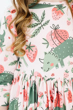 Mila & Rose ® Hear Me Roar 3/4 Sleeve Pocket Twirl Dress - 