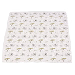 Newcastle Classics Hear Me Roar Bamboo Muslin Blanket with Animal Print for Baby Comfort - 