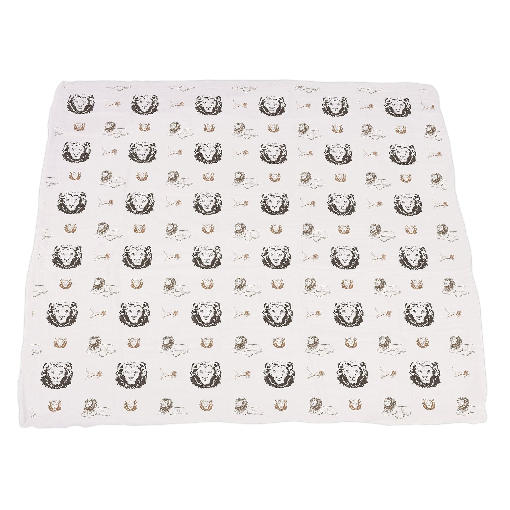 Newcastle Classics Hear Me Roar Lion and Rhinos and Elephants Bamboo Newcastle BlanketEveretts Place