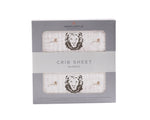 Newcastle Classics Hear Me Roar Bamboo Muslin Crib Sheet for Soft Breathable Baby Bedding - Home & Garden > Linens & Bedding > Bedding > Bed Sheets Bamboo Crib Sheet