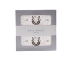 Newcastle Classics Hear Me Roar Lion Bamboo Muslin Crib SheetEveretts Place