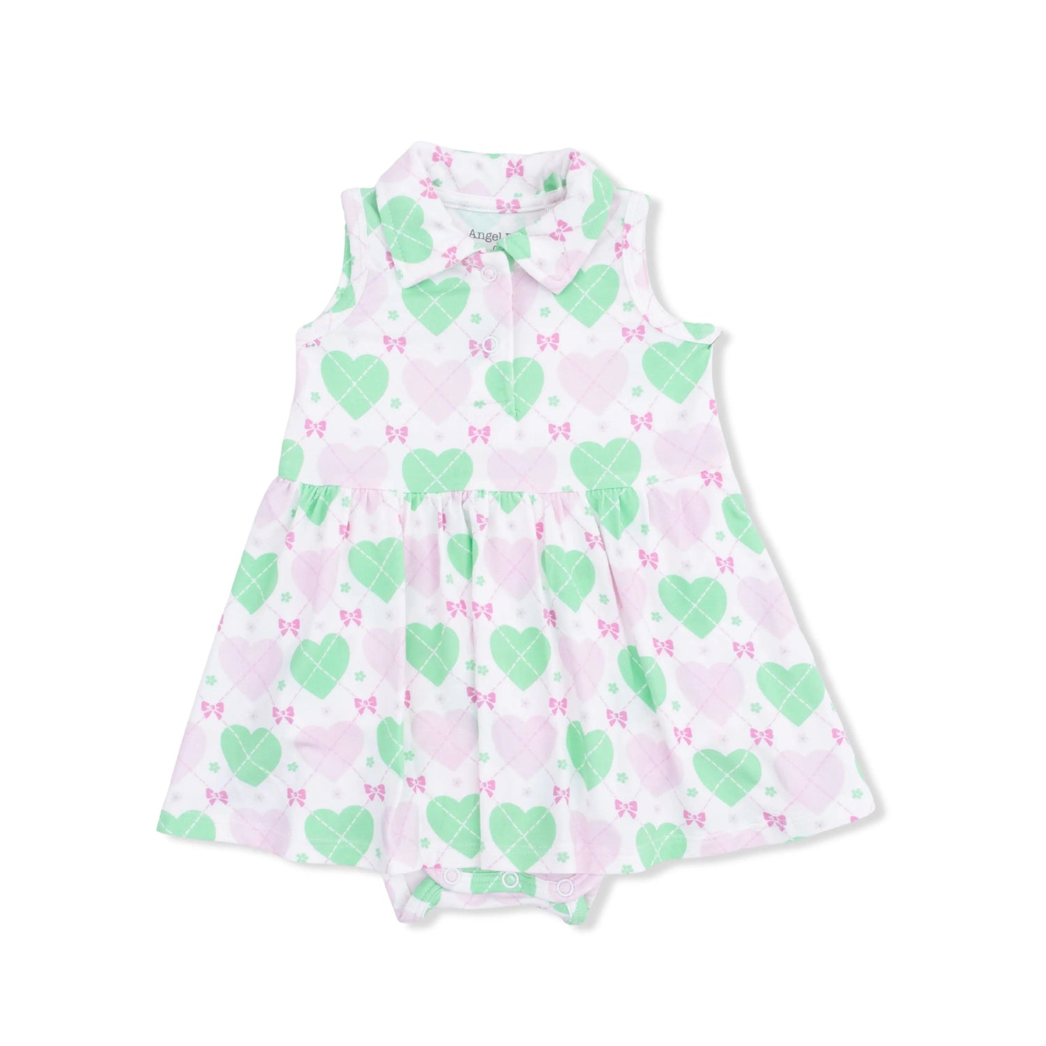 Angel Dear Heart Argyle - Polo Tennis Dress - 