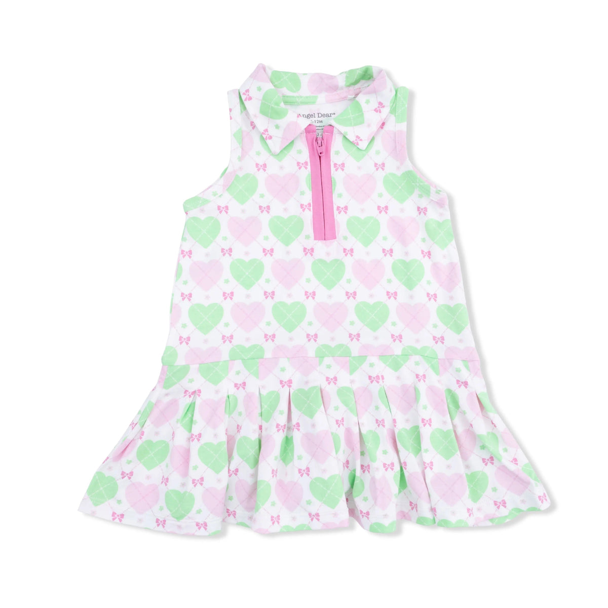 Angel Dear Heart Argyle - Polo Tennis Dress with Cartwheel Short - 