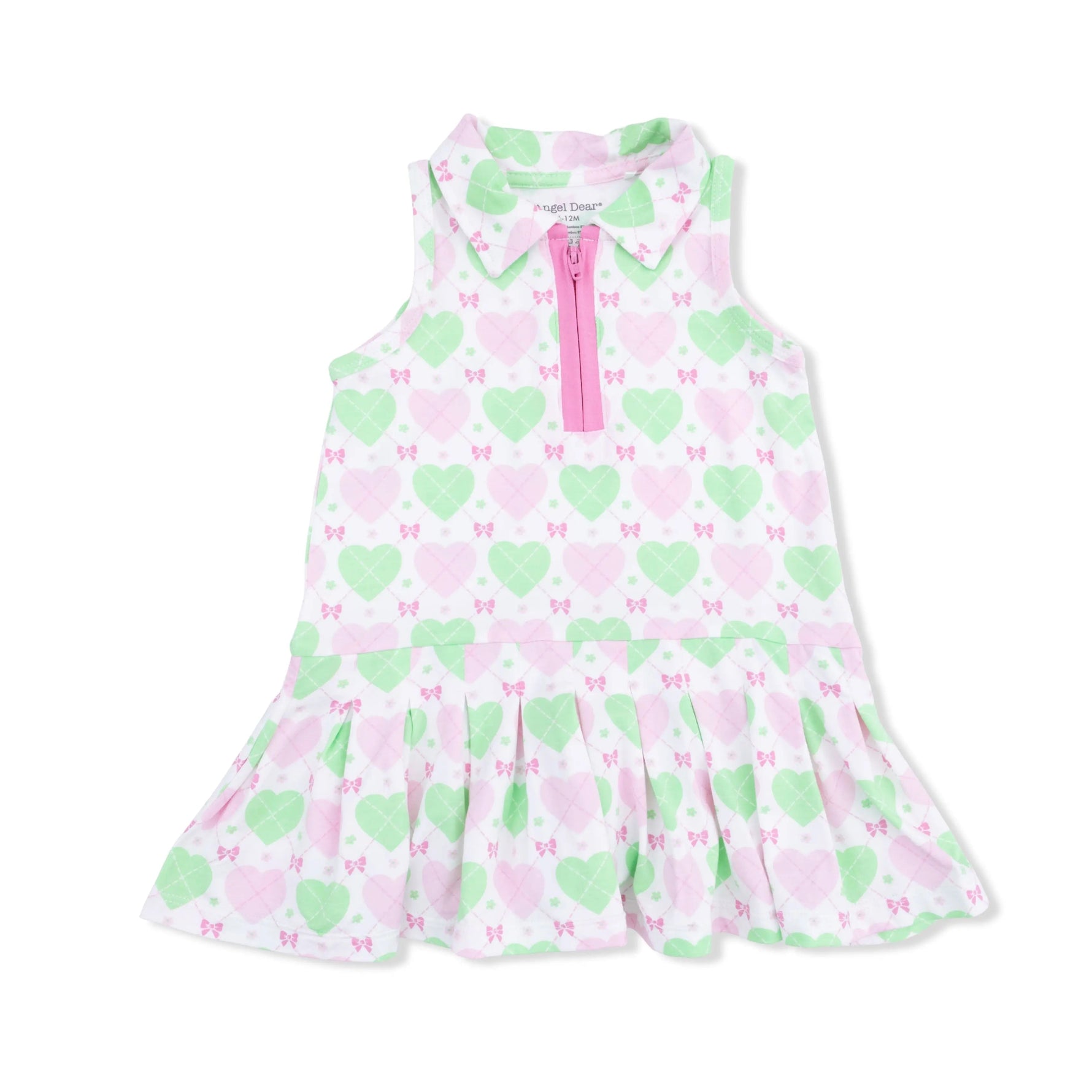 Angel Dear Heart Argyle - Polo Tennis Dress with Cartwheel Short - 