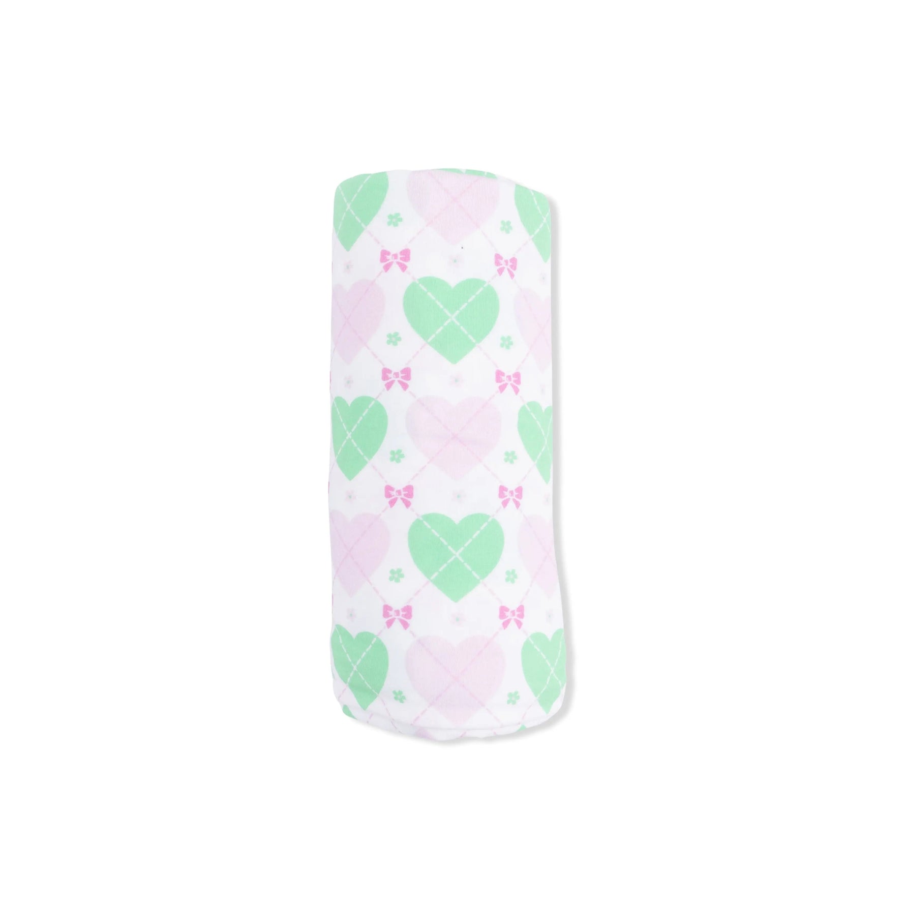 Angel Dear Heart Argyle - Swaddle Blanket - 