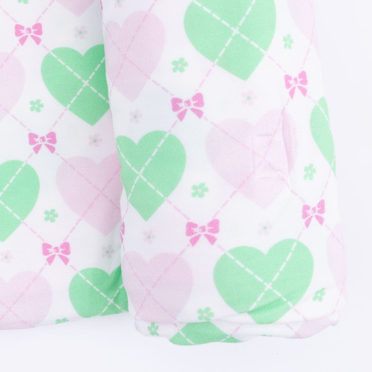 Angel Dear Heart Argyle - Swaddle Blanket - 
