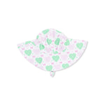 Heart Argyle - Wide Brim Sun Hat - White, Pink, Bib, Costume Hat, Hat | Everetts Place