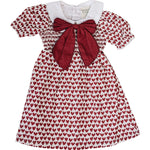 Heart Bow Dress - Red, Textile, Dress, Pink, One-piece garment | Everetts Place