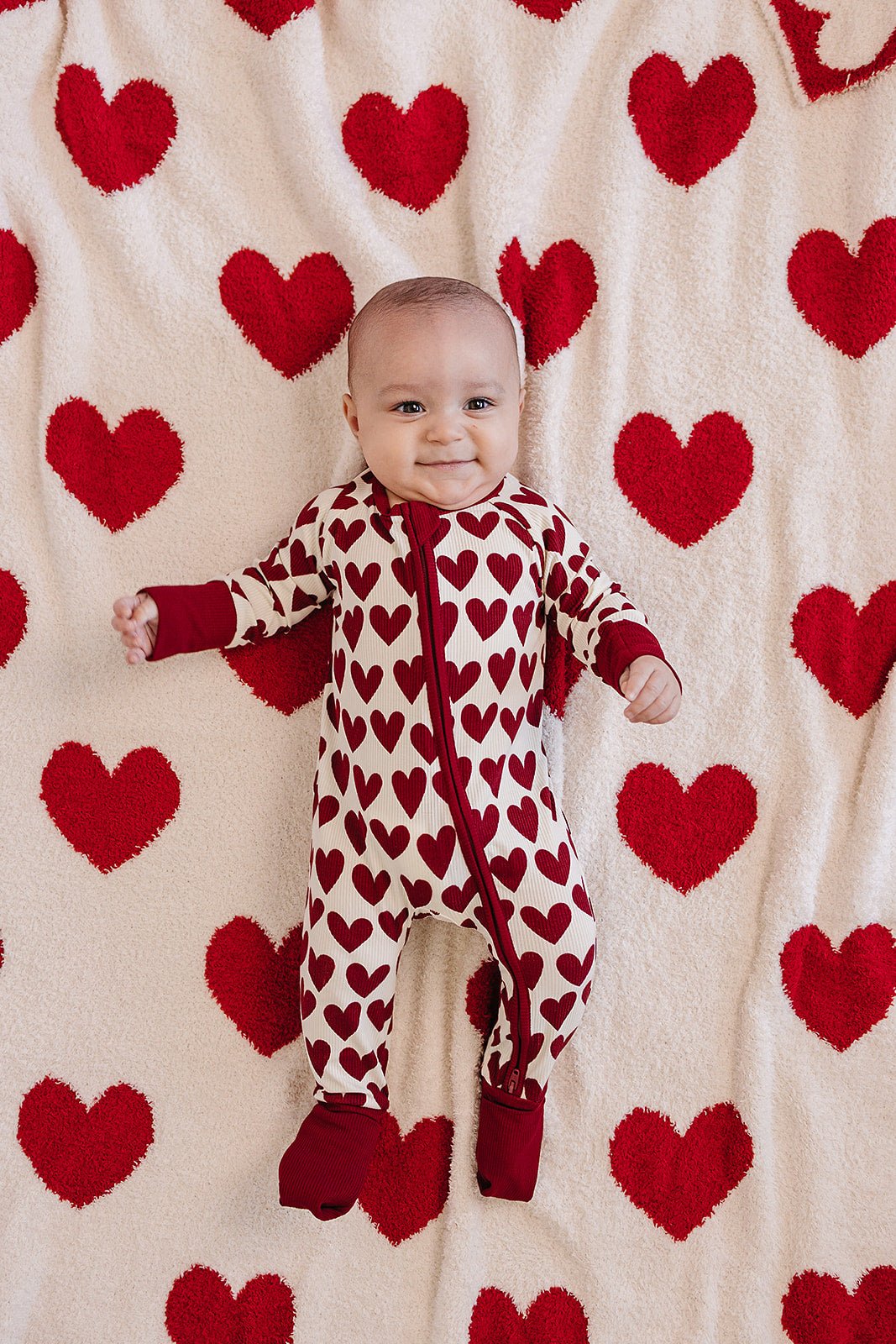 Mebie Baby Hearts Plush Blanket - 