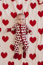 Mebie Baby Hearts Plush Blanket - 