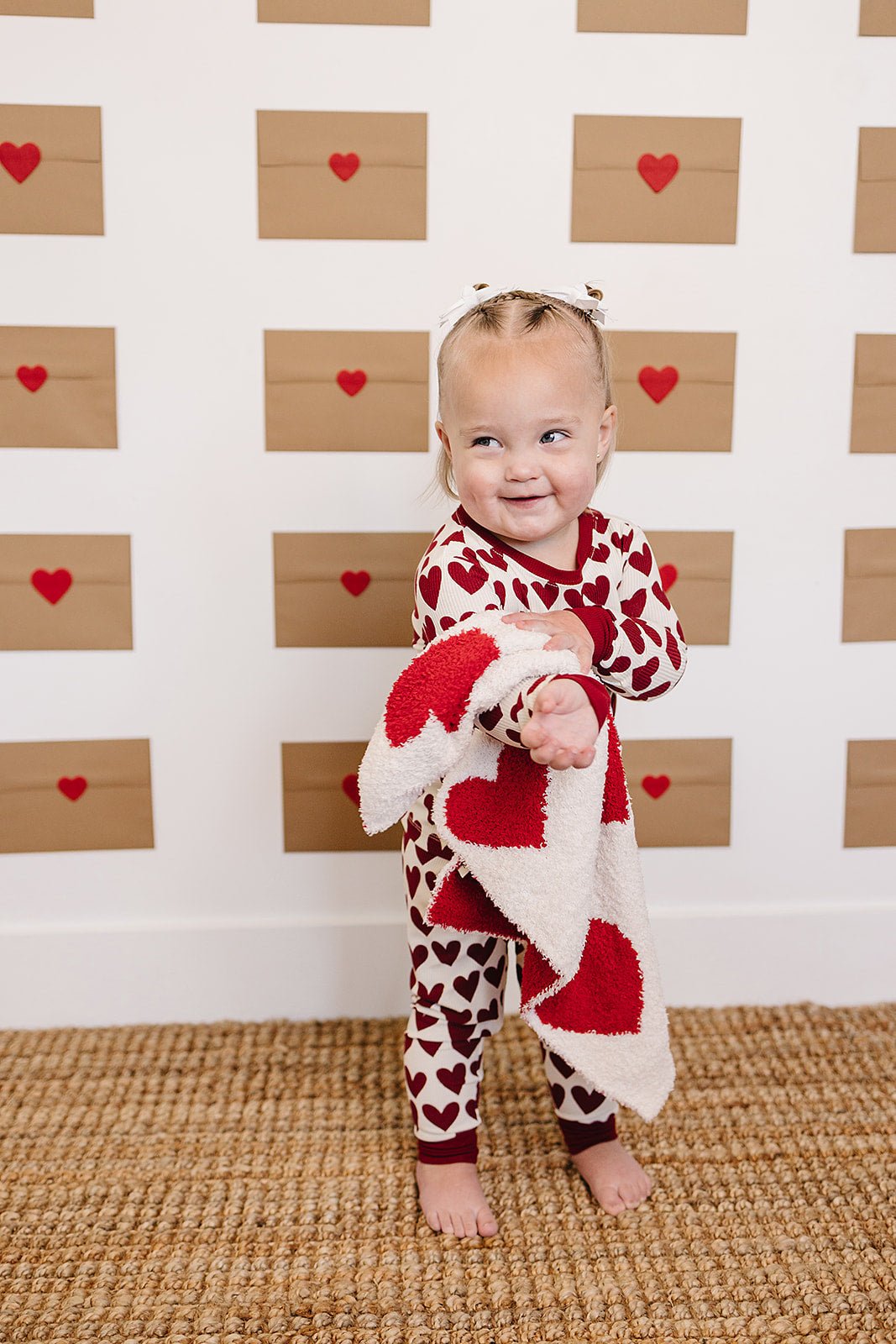 Mebie Baby Hearts Plush Blanket - 