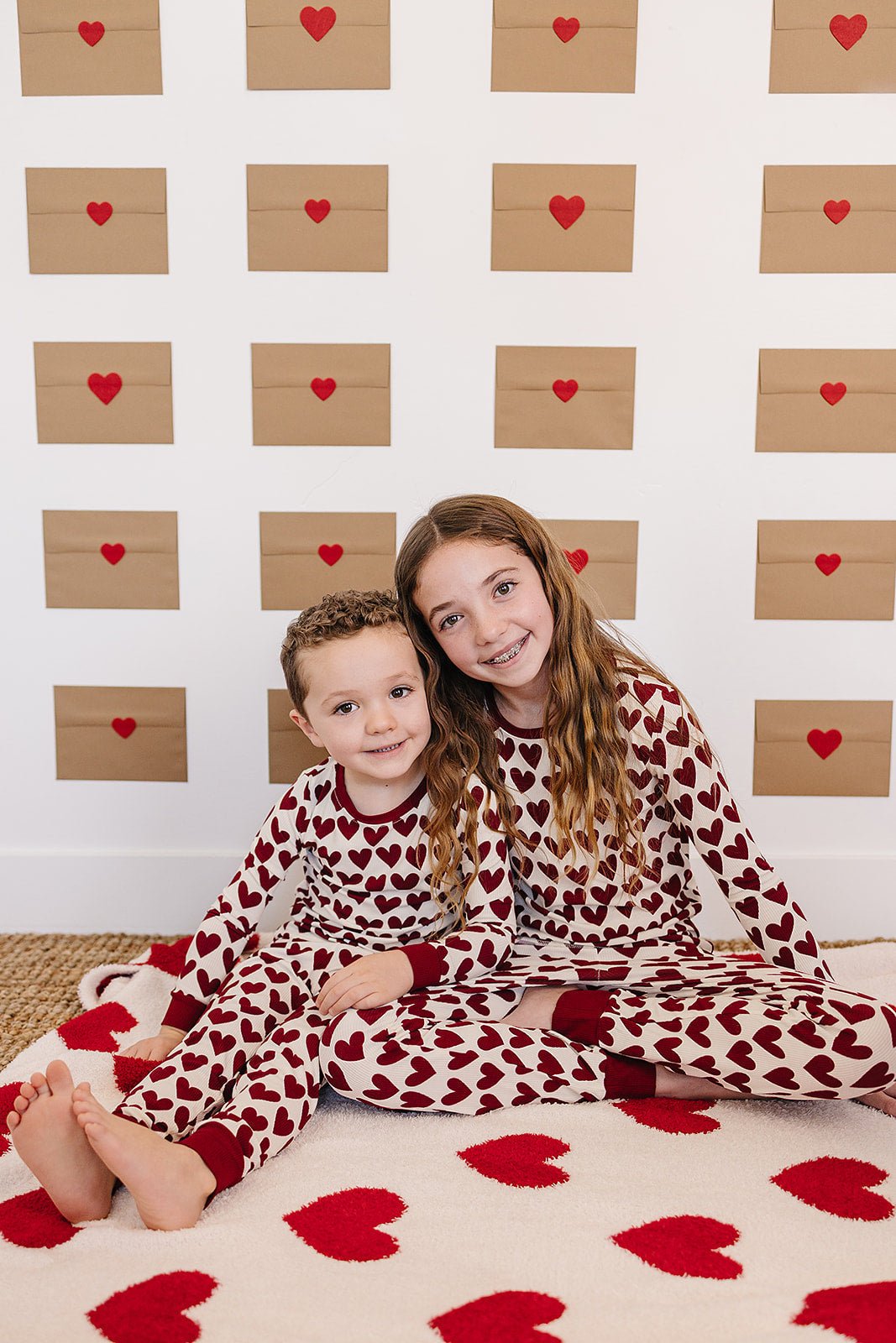 Mebie Baby Hearts Ribbed Bamboo Cozy Baby Set Made From Soft Breathable Fabric - 