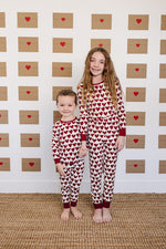 Mebie Baby Hearts Ribbed Bamboo Cozy Baby Set Made From Soft Breathable Fabric - 