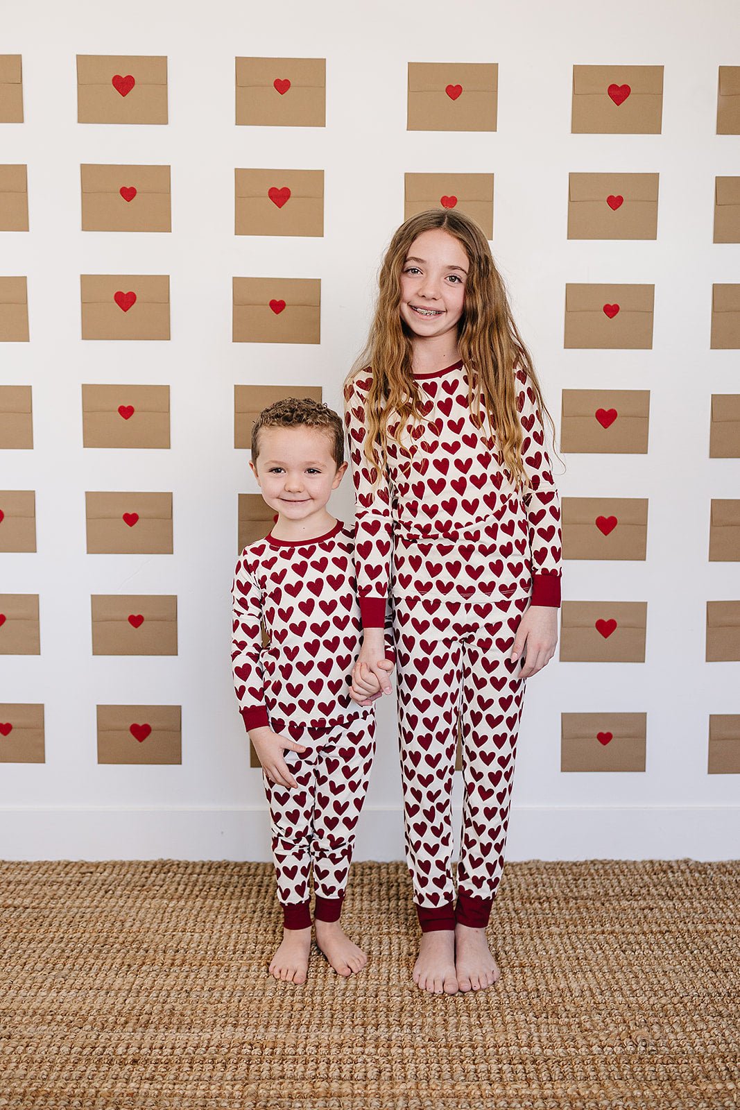 Mebie Baby Hearts Ribbed Bamboo Cozy Baby Set Made From Soft Breathable Fabric - 