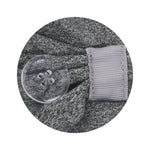 Three Little Tots Heather Gray Savior Headbands With Buttons for Masks - 