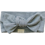 Heather Grey Ribbed Bamboo Head Wrap - Bow tie, Headband, Headpiece, Knot, Ribbon | Everetts Place