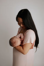 Three Little Tots Heavenly Pink Mommy Labor and Delivery Nursing Hospital Gown - 