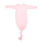 Three Little Tots Heavenly Pink Newborn Knotted Baby Gown - 