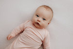 Three Little Tots Heavenly Pink Newborn Knotted Baby Gown - 