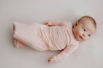 Three Little Tots Heavenly Pink Newborn Knotted Baby Gown - 