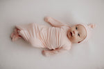 Three Little Tots Heavenly Pink Newborn Knotted Baby Gown - 