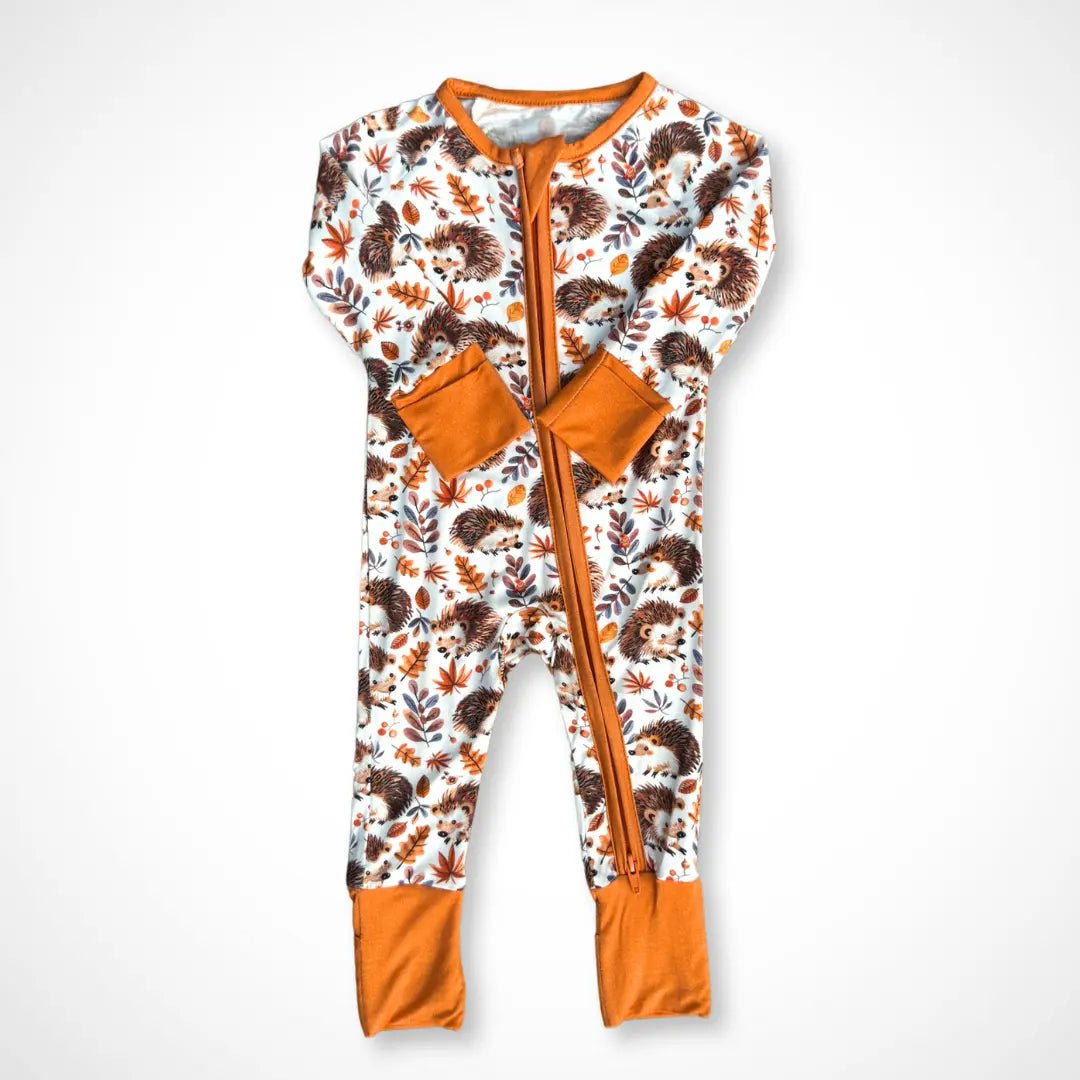 Kolorful Hedgehog Bamboo Baby Pajama One - Piece Sleeper with Two - Way Zipper - Everetts Place Boutique - 