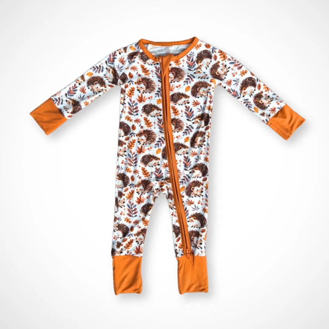 Kolorful Hedgehog Bamboo Baby Pajama One - Piece Sleeper with Two - Way Zipper - Everetts Place Boutique - 