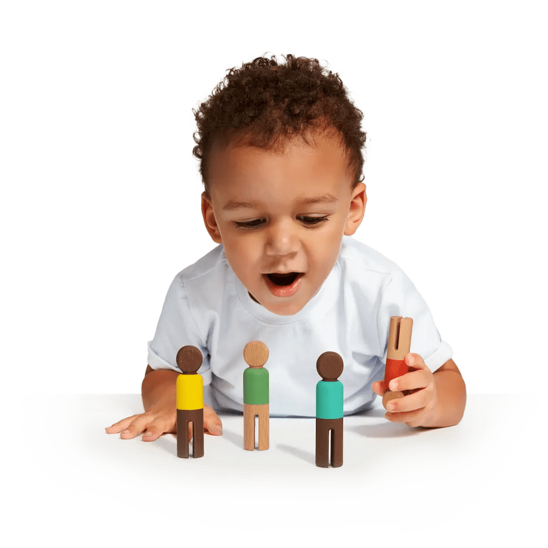 Lovevery Heirloom Quality Wooden Building Block Set for Skill Development in Kids - 