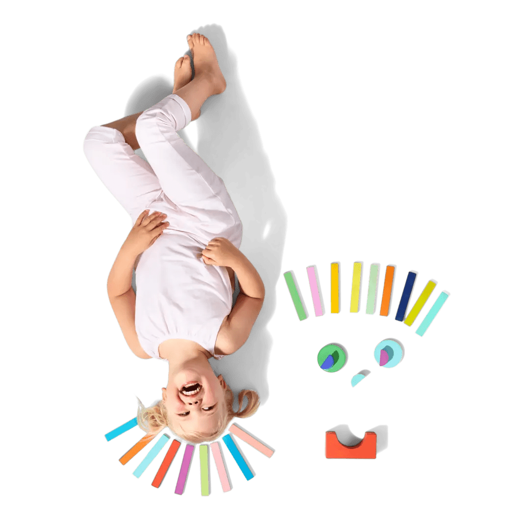 Lovevery Heirloom Quality Wooden Building Block Set for Skill Development in Kids - 