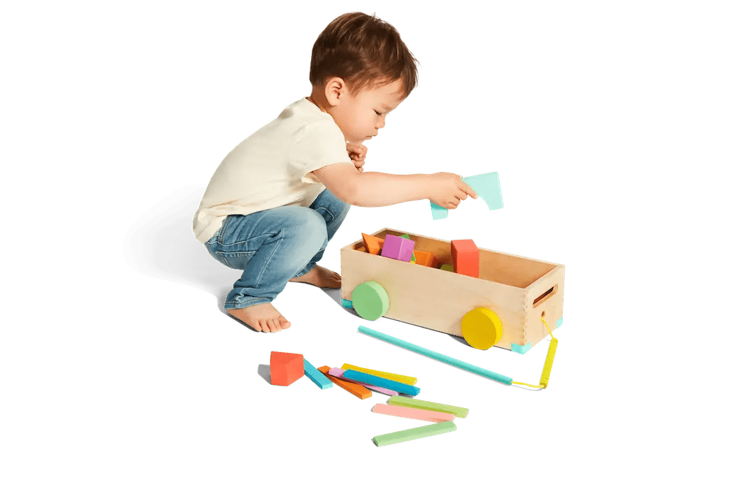 Lovevery Heirloom Quality Wooden Building Block Set for Skill Development in Kids - 