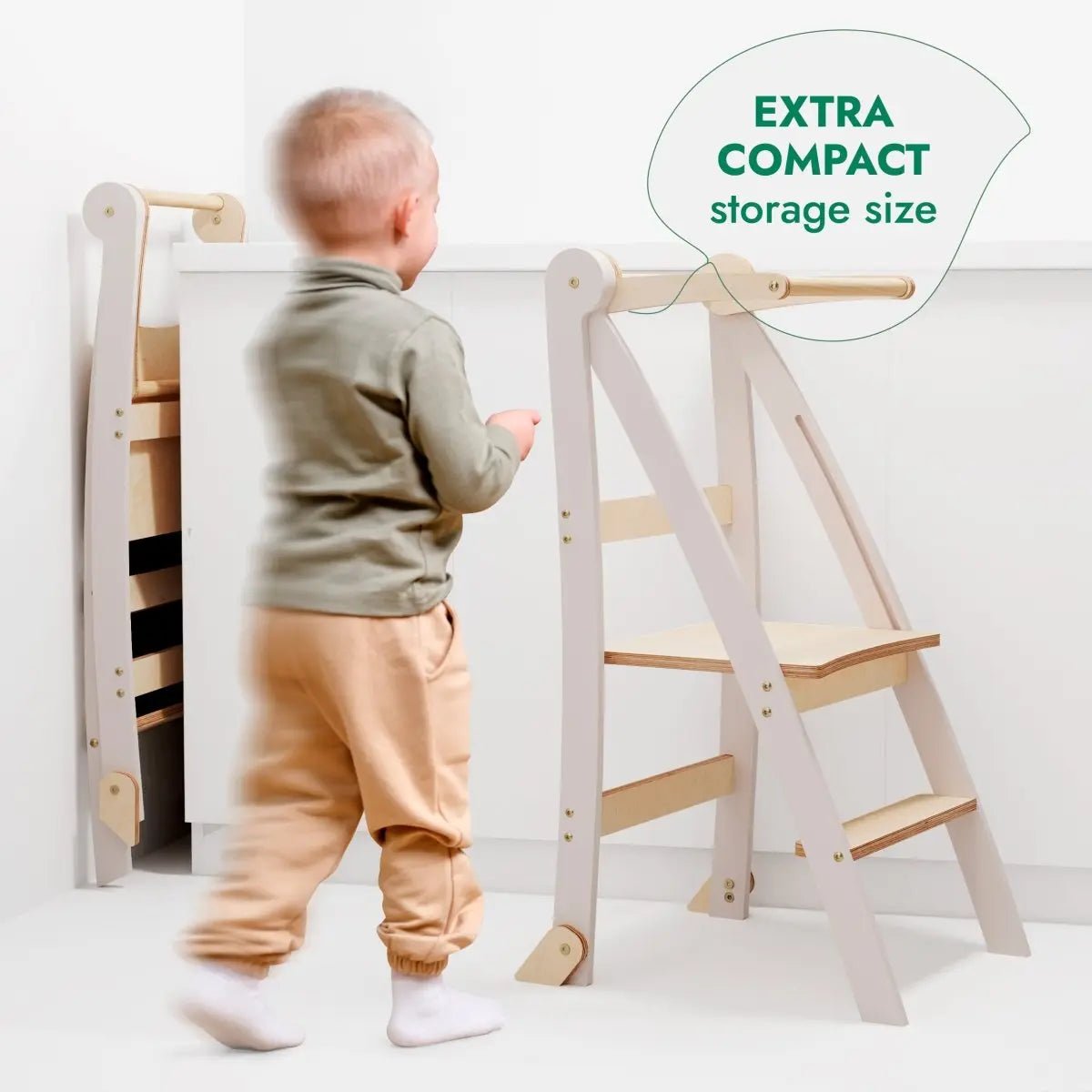 Goodevas Helper Tower: A Multi - functional Foldable Step Stool for Kids -