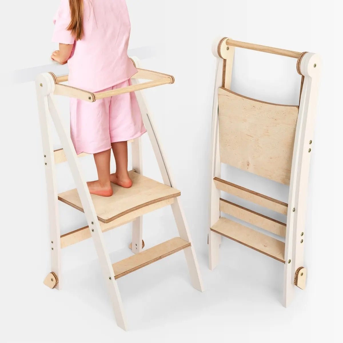 Goodevas Helper Tower: A Multi - functional Foldable Step Stool for Kids -