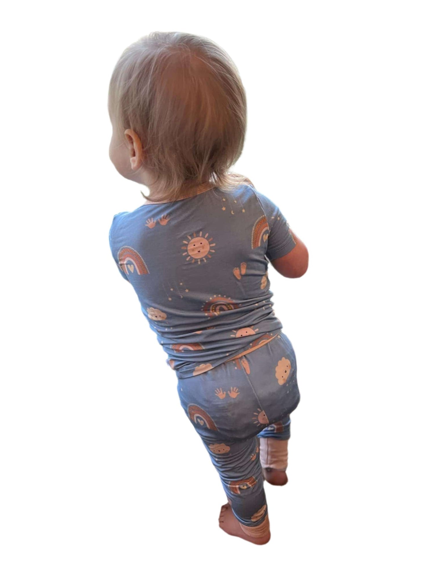 Dragonfly Dreams Bamboo Here Comes The Sun 2 Piece Short Sleeve and Pants Pajama Set