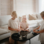 Mushie Hex Connect Building Toy Set for Kids - 100 Hexagon Shaped Discs for STEM Learning - 