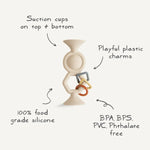 Mushie HexaPop Suction Toy for Engaging Playtime Fun and Easy Travel - 