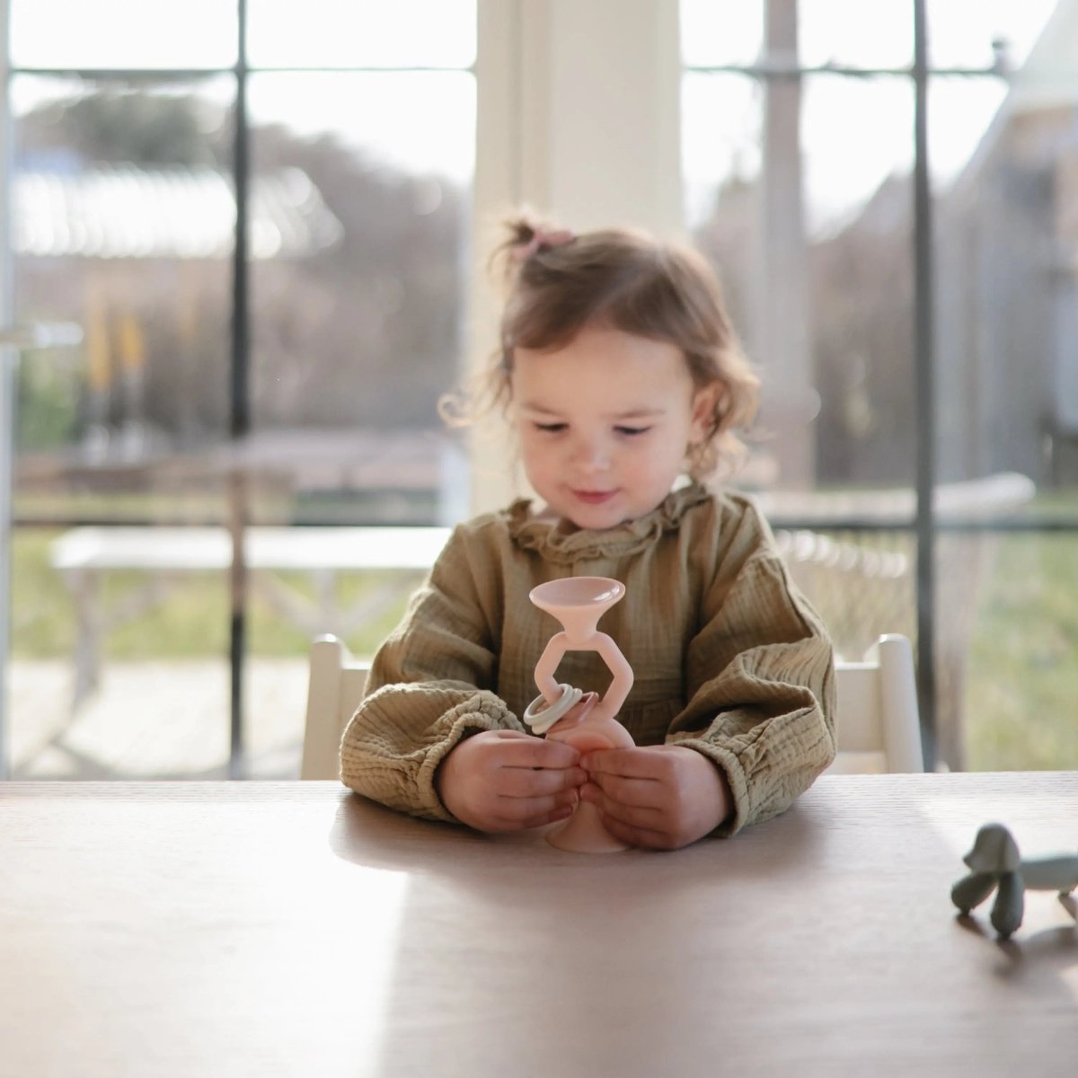 Mushie HexaPop Suction Toy for Engaging Playtime Fun and Easy Travel - 