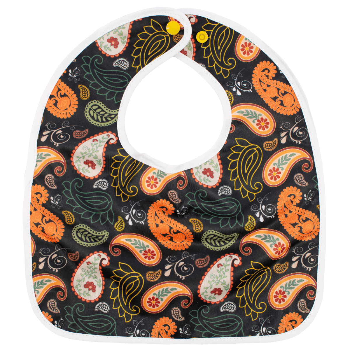 Texas Tushies High - Quality Paisley Flip Bib with Pocket for Babies and Toddlers - 