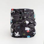 Patterned Lounger Pocket Cloth Diaper — Minky Fleece with Athletic Wicking Jersey - Everetts Place Boutique - Pocket Diaper