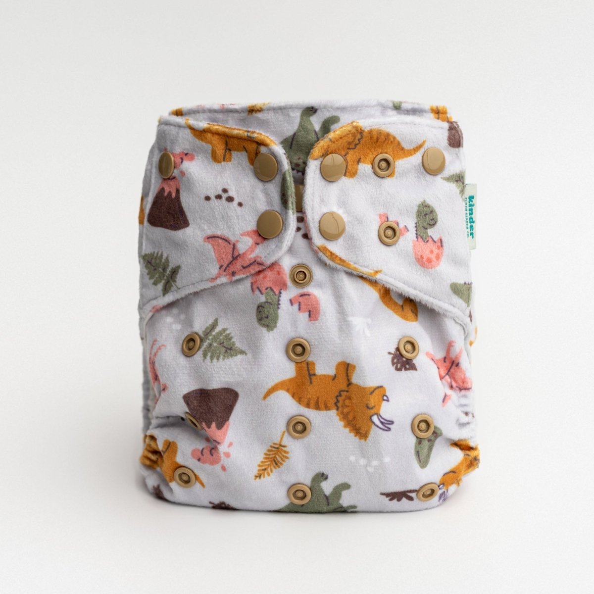 Kinder Cloth Diaper Co. Minky Fleece Cloth Diaper - Patterned Lounger with Wicking Jersey - Everetts Place Boutique - 