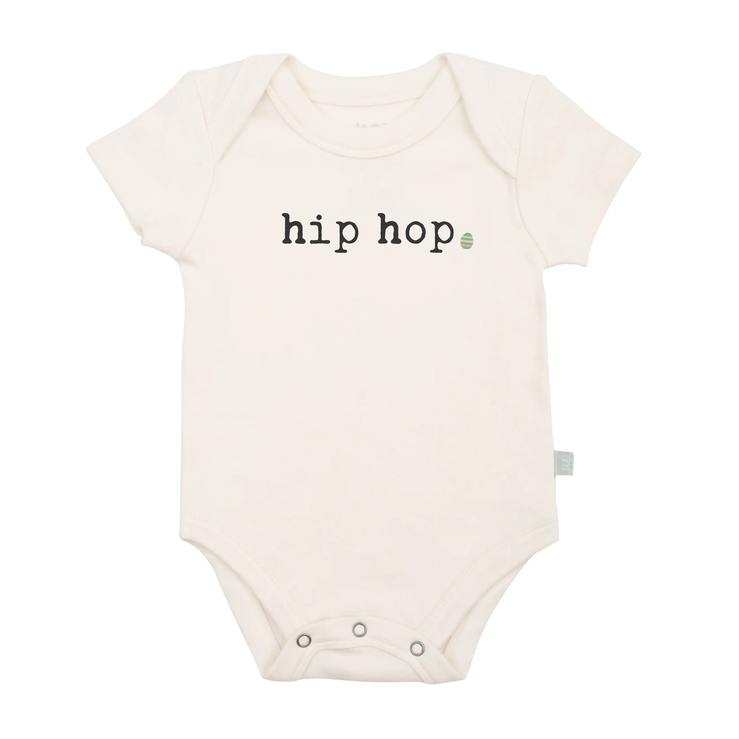 Finn Emma Graphic Bodysuit Organic Cotton With Easy Snaps For Babies Buttery Soft Non Toxic Dyes Easter Ready Finn + Emma 