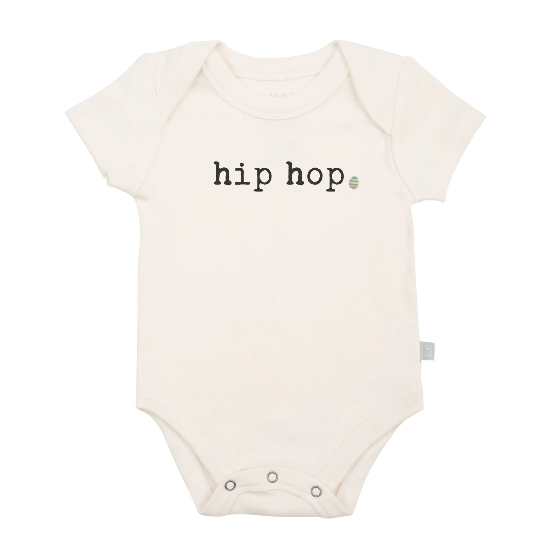 Finn Emma Graphic Bodysuit Organic Cotton With Easy Snaps For Babies Buttery Soft Non Toxic Dyes Easter Ready Finn + Emma 