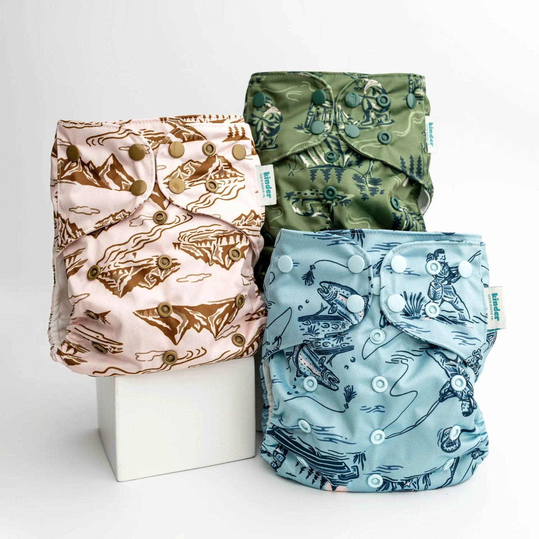 Kinder Cloth Diaper Co. Hobby and Interests: Essentials Pocket Cloth Diaper with Athletic Wicking Jersey,