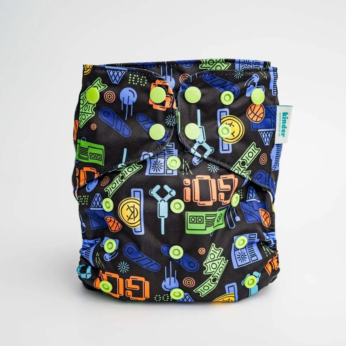 Kinder Cloth Diaper Co. Hobby and Interests: Essentials Pocket Cloth Diaper with Athletic Wicking Jersey,