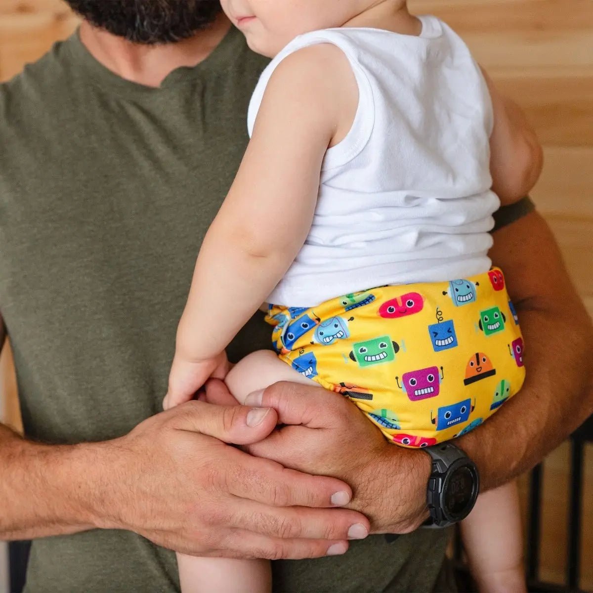 Kinder Cloth Diaper Co. Hobby and Interests: Essentials Pocket Cloth Diaper with Athletic Wicking Jersey,